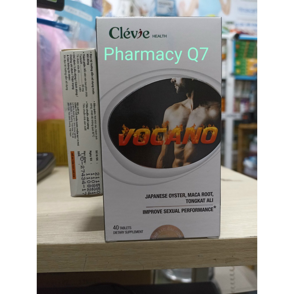 Viên uống tăng cường sinh lý nhập khẩu từ USA Clévie Health Vocano (Chai 40 viên) Quà tặng trị giá 50k