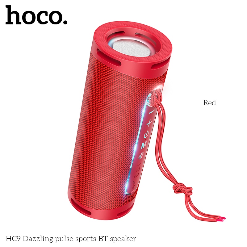Loa Bluetooth Hoco HC9 V5.0 Hỗ Trợ Thẻ Nhớ TF, USB Hiệu Ứng Đèn LED Có Dây Treo - BẢO HÀNH CHÍNH HÃNG