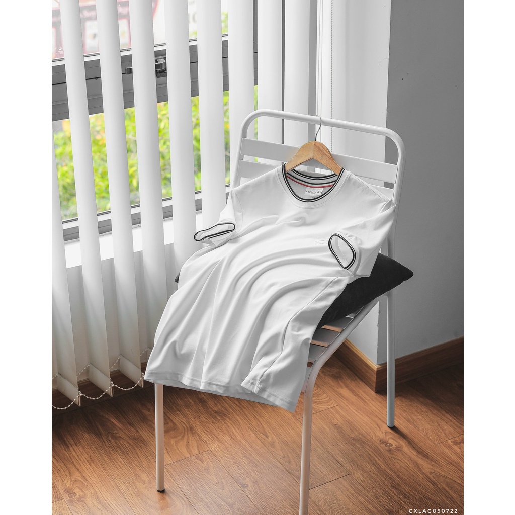 Áo thun nam, áo phông nam thời trang phối sọc, vái polo hạt pique xịn mịn 50722