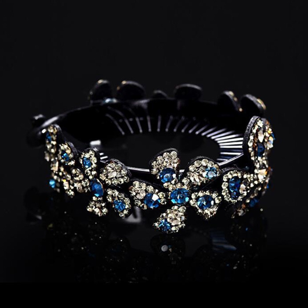 Kẹp búi tóc hoa đính đá thời trang cho nữ