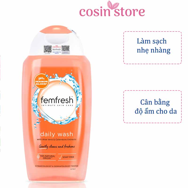 Dung Dịch Vệ Sinh Phụ Nữ Cao Cấp Femfresh Daily Intimate Wash 250ml Cosin Store