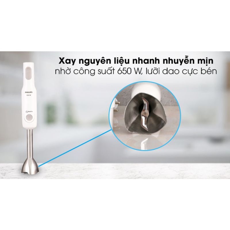 MÁY XAY CẦM TAY ĐA NĂNG PHILIPS HR2537 ( 650W/500ml )