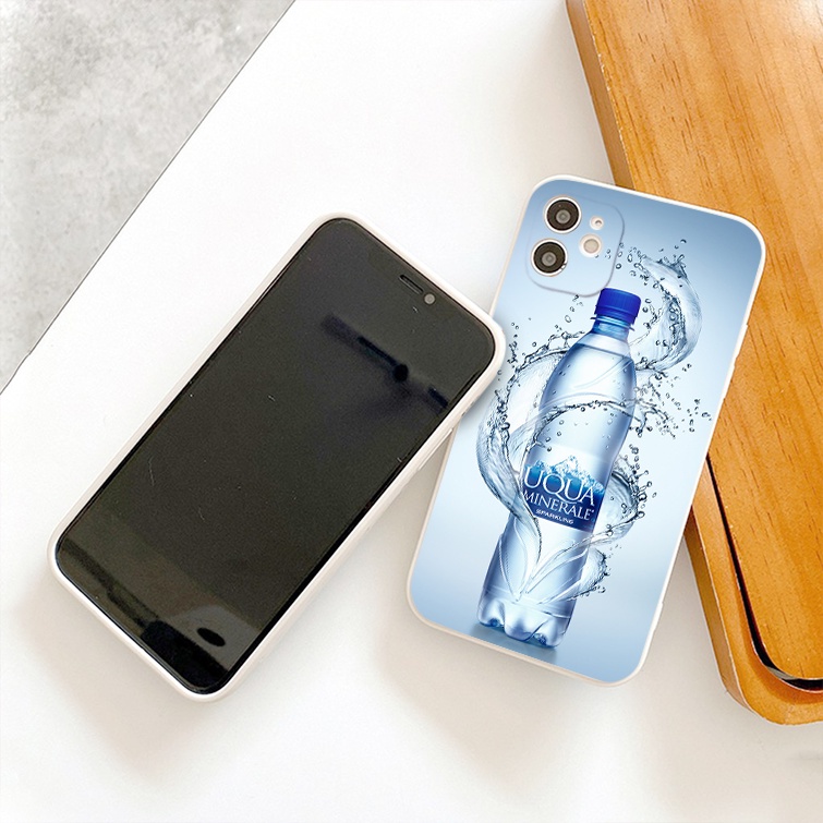 Ốp iphone vuông cạnh A.qua siêu hot ốp điện thoại hình chai nước A.QUA