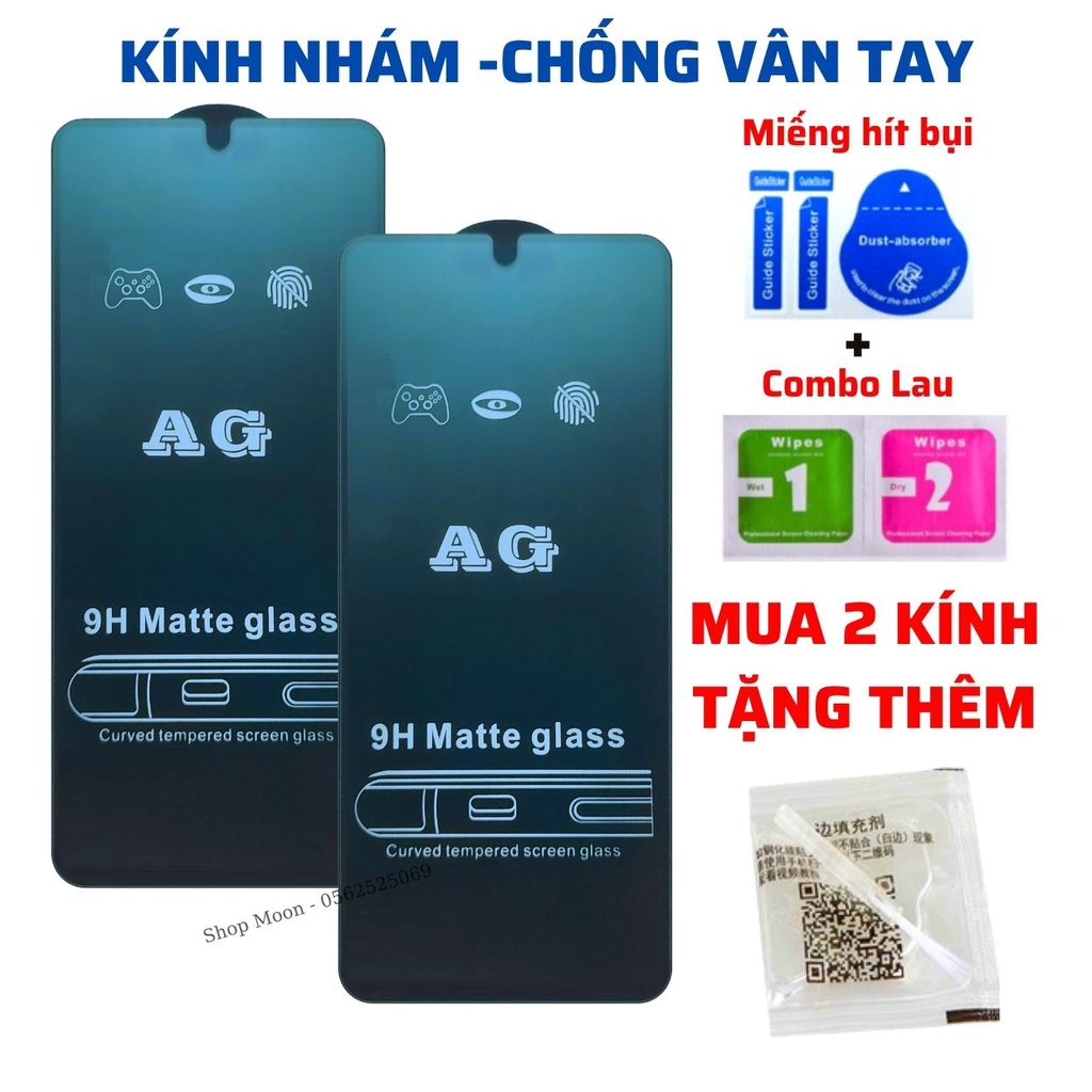 Kính Cường Lực Chống vân tay Samsung A11 A51 A52 A52s A71 A72 A73 M12 M13 M14 M21 M22 M23 M31 M32 M33 M51 M53 - AG Nhám