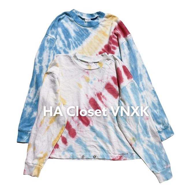 Áo Nỉ Sweater Loang Màu Xuất Dư