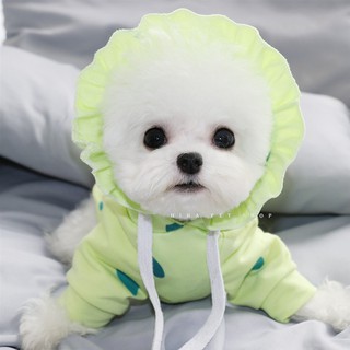 Áo Hoodie Len Thun Ấm Có Nón Chó Mèo Hoạ Tiết Trái Đào Cute Hihapet Mặc Ấm Áp.