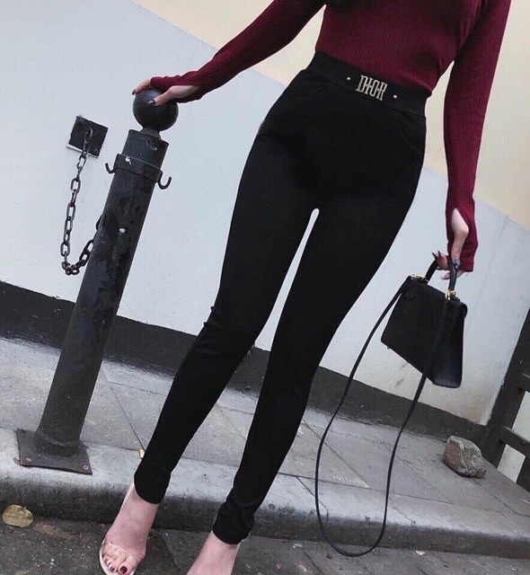 Quần legging cạp chữ kèm ảnh thật | BigBuy360 - bigbuy360.vn