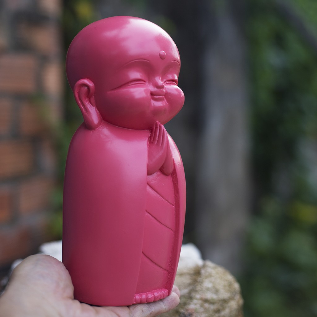 Chú tiểu decor hiện đại 21 cm trang trí nhà cửa nhiều màu độc đáo