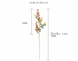 Cây giả - Cành Chuỗi Ngọc Decor 70cm