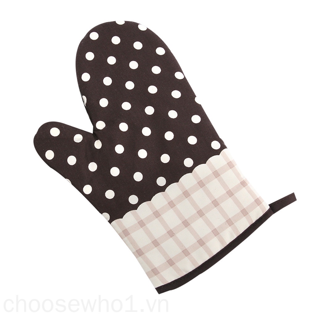 Set 2 Găng Tay Cotton Chịu Nhiệt 180 Độ Tiện Lợi Cho Nhà Bếp