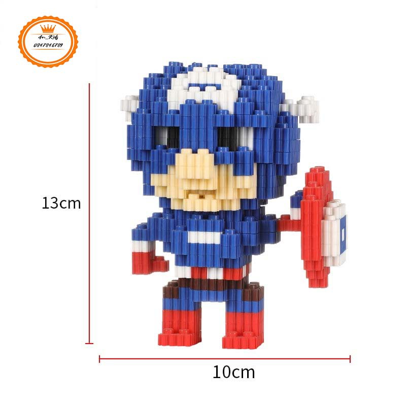 Bộ Lego Đội Trưởng M.ĩ ,Lego Lắp Ráp Trí Tuệ Thông Minh 3D Sáng Tạo An Kids Đầy Ngộ Nghĩnh Đáng Yêu