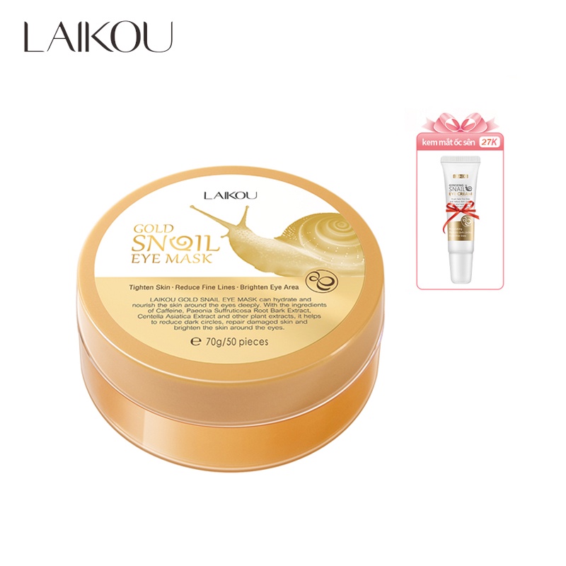 Set 2 Mặt Nạ Mắt Chiết Xuất Nhân Sâm Và Ốc Sên LAIKOU