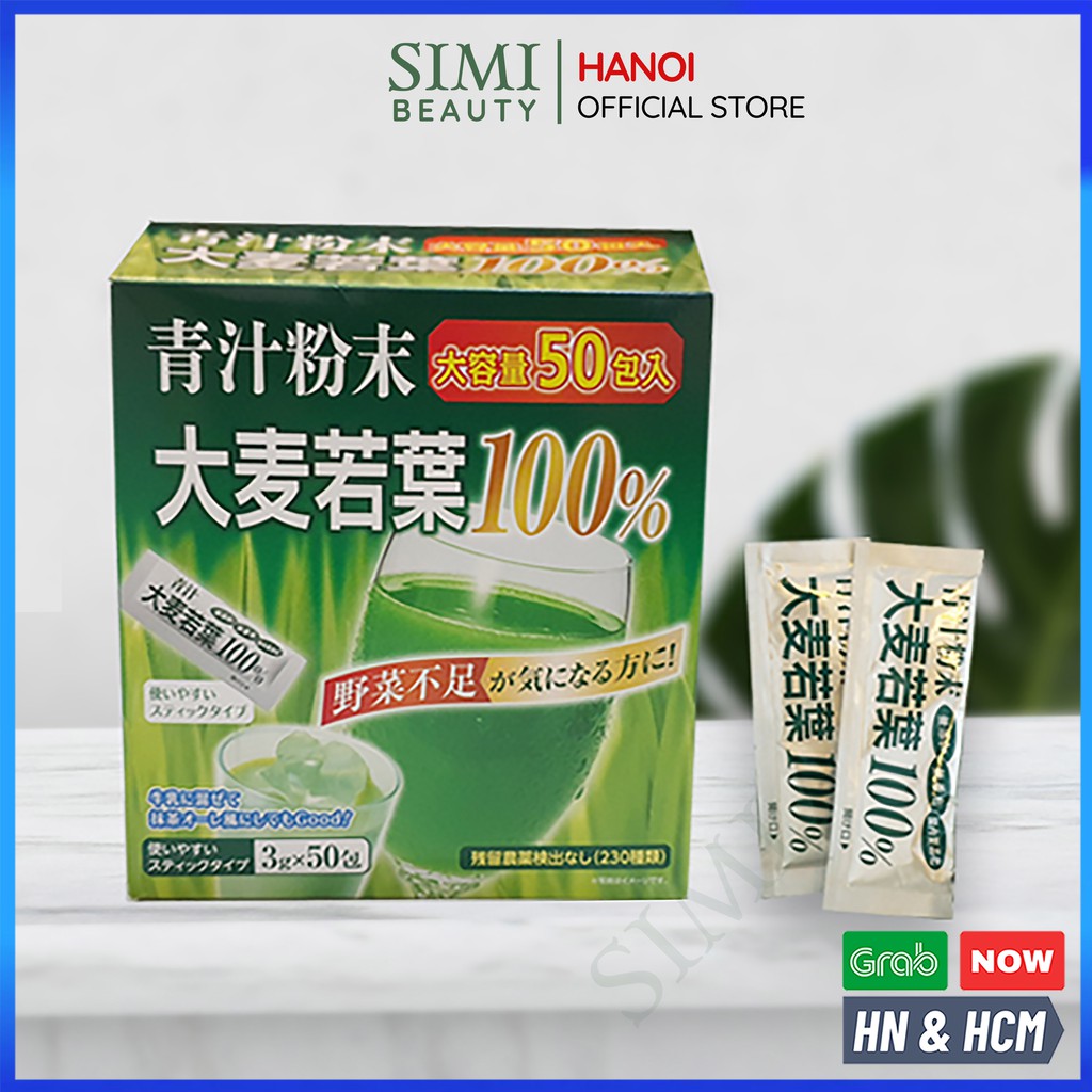 Bột lúa mạch non AOJIRU Nhật Bản đẹp da chống lão hóa detox thải độc giảm mụn tăng cường sức đề kháng bổ sung vitamin