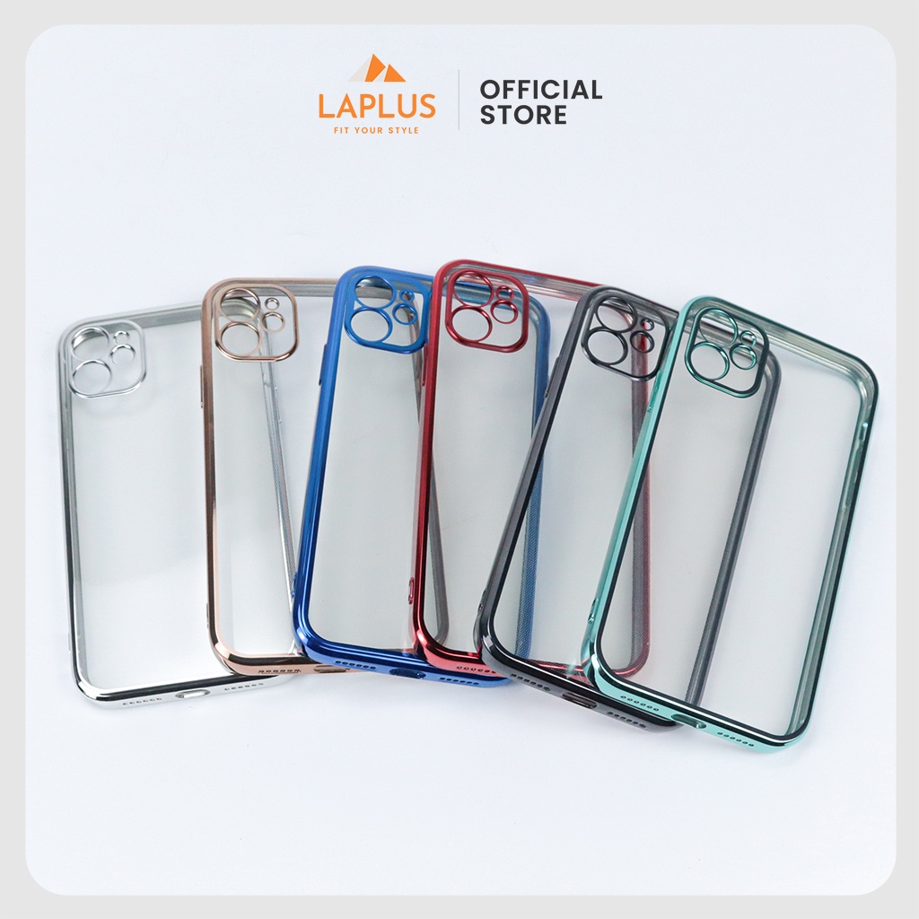 Ốp Iphone 11 / 11 pro / 11 Promax / 12 / 12 Mini / 12 Pro / 12 Promax dẻo trong suốt viền mạ dành cho Iphone