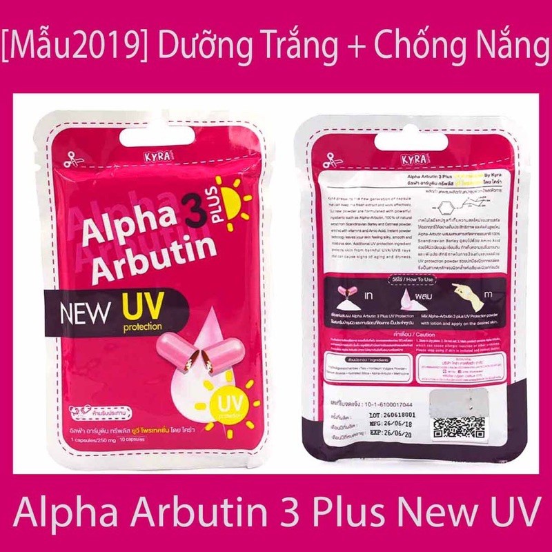 KÍCH TRẮNG ALPHA ARBUTIN 3 PLUS CHỐNG NẮNG UV