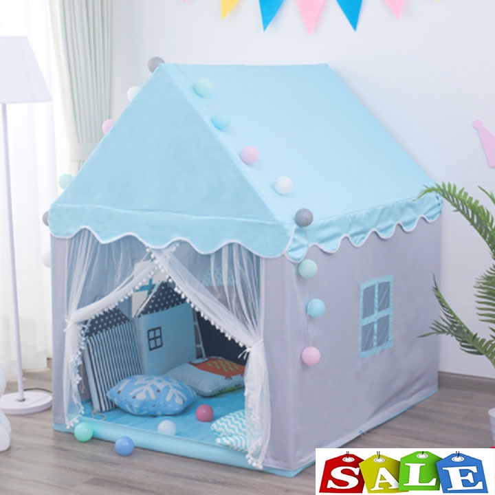 Lều Công Chúa Cho Bé Cao Cấp - Lều Ngôi Nhà Vui Chơi - Lều Cắm Trại Công Chúa Hoàng Tử