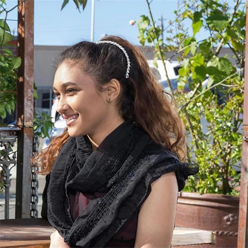 NIUYOU Lược Kim Loại Cài Tóc Cỡ Lớn Tiện Dụng