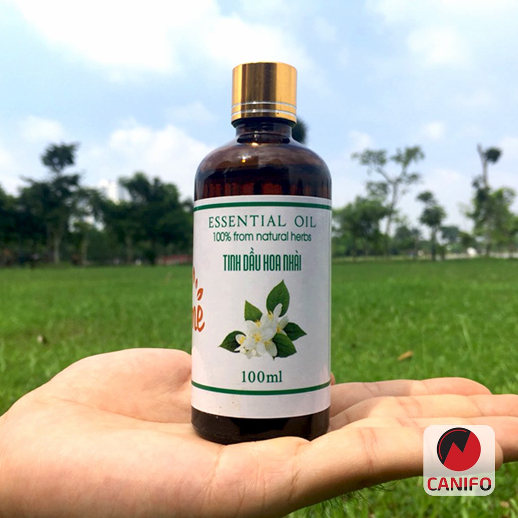 (100ML) Tinh Dầu Hoa Nhài CANIFO  Organic  - Hàng Chính Hãng, Hoa Lài Xông Thơm Phòng, Mùi đậm đặc
