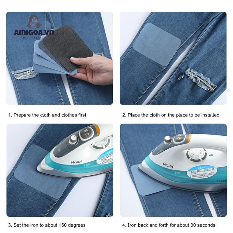 Keo Dán Sửa Quần Áo Hình Chữ Nhật/Tròn/Chữ Nhật Tiện Dụng