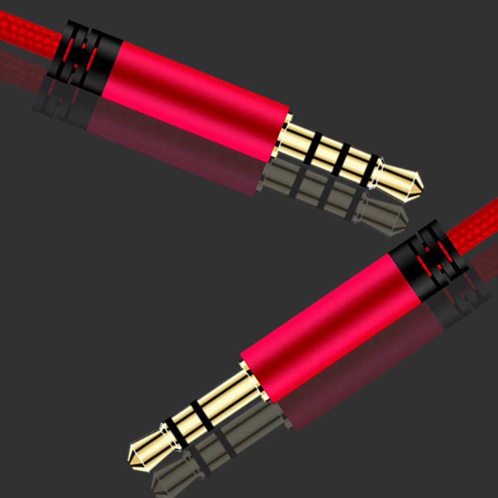 Dây cáp âm thanh jack 3.5mm sang jack aux có mic điều chỉnh âm lượng nhiều màu cho điện thoại