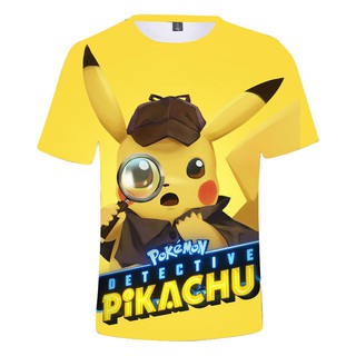 Áo thun tay ngắn hình Pikachu cho bé trai