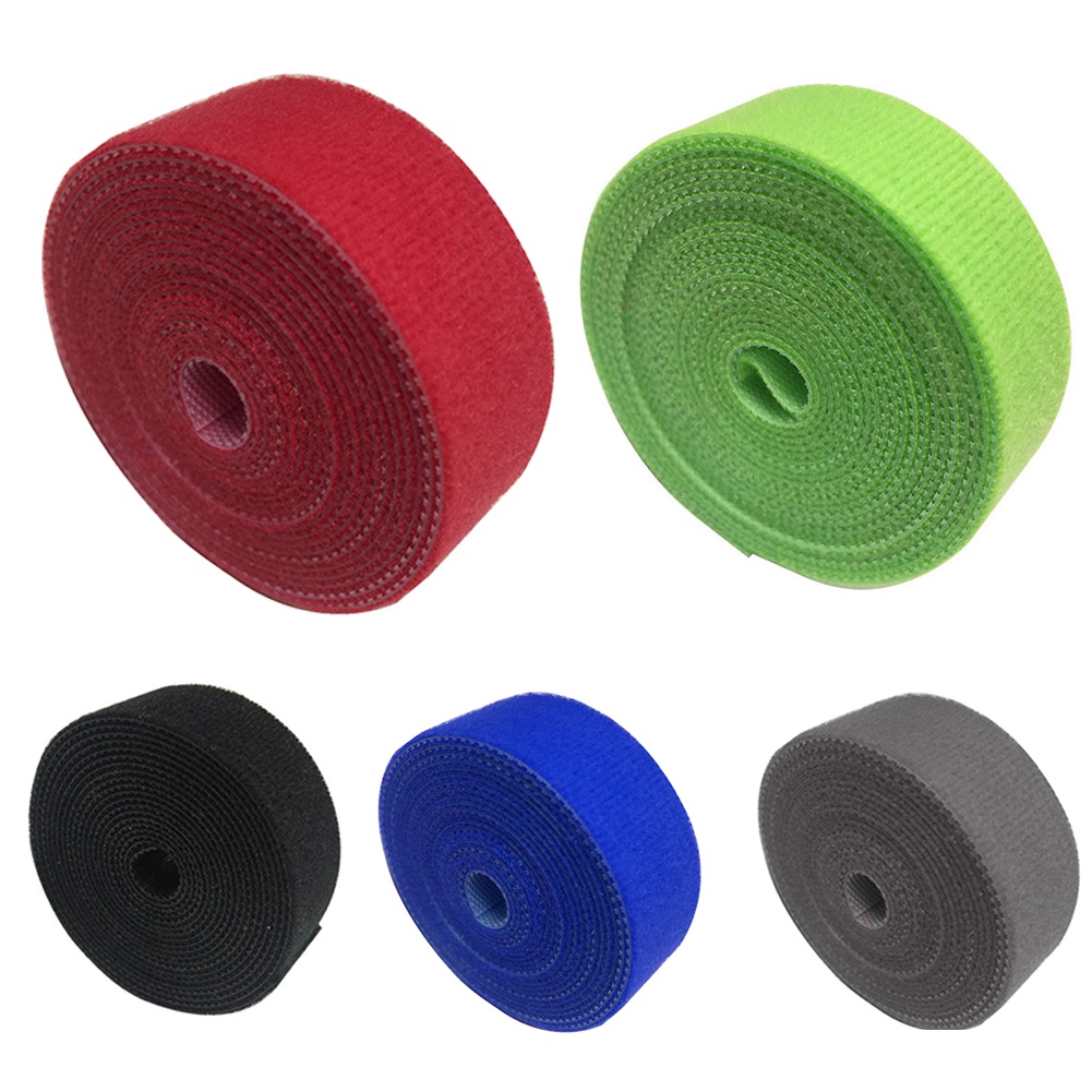 Cuộn dây quấn dây cáp 2/3/4m màu cầu vồng có thể tái sử dụng