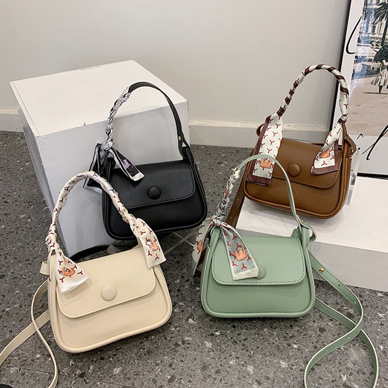 Túi xách IELGY đeo vai bằng lụa cỡ nhỏ đơn giản thời trang dành cho nữ