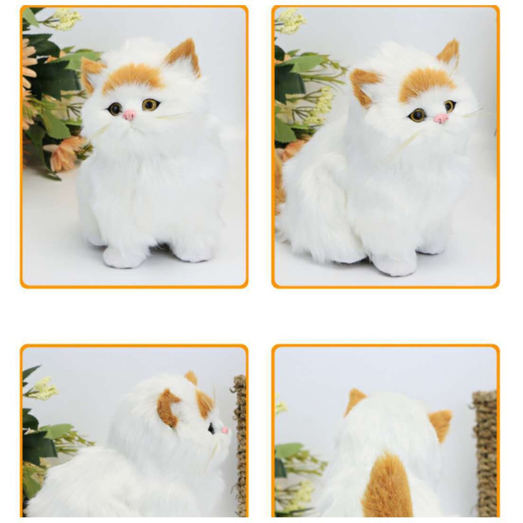 Búp Bê Nhồi Bông Hình Chú Mèo Dễ Thương Dùng Làm Quà Tặng Sinh Nhật