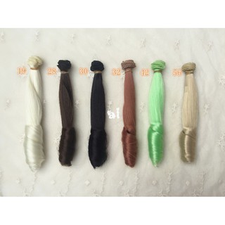 DIY - Tóc giả búp bê (quăn đuôi 20cm)