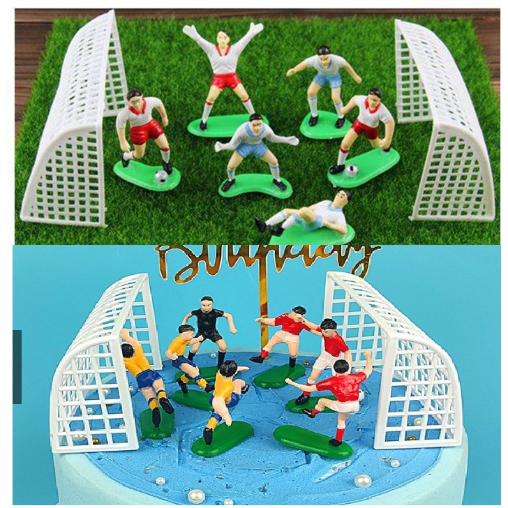 Bộ Khuôn Trang Trí Bánh Kem Hình Đội Bóng Đá Đáng Yêu