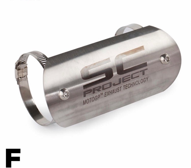 Ốp che cổ pô Akrapovic và SC chất liệu Inox