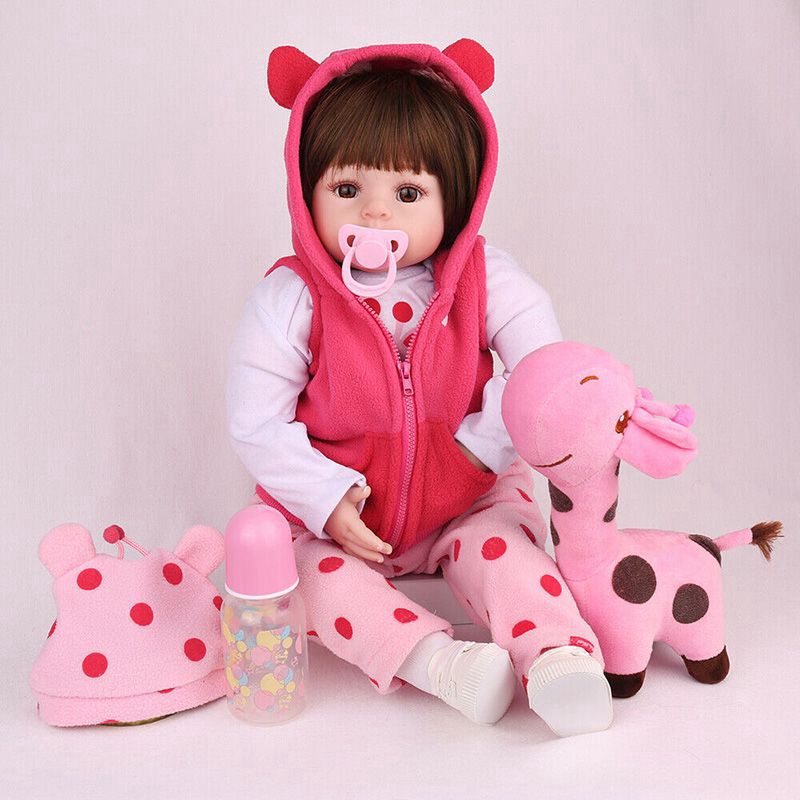 Búp Bê Em Bé Sơ Sinh 58cm Bằng Silicon Vinyl Sống Động Như Thật