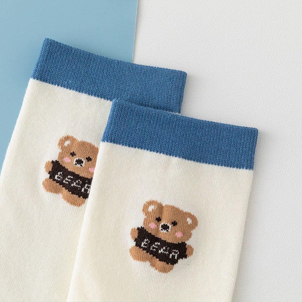 Tất Ngắn Harajuku In Hình Gấu Hoạt Hình Dễ Thương VANES1 Cho Nữ