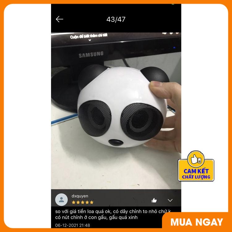 Loa nghe nhạc hình gấu trúc dễ thương,Loa máy tính mini gấu trúc Panda để bàn cao cấp âm thanh chuẩn stereo