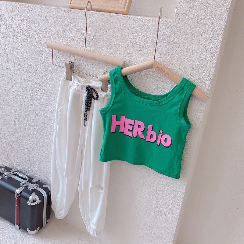 Áo lá yếm in chữ mới mùa hè Hàn Quốc cho nữ