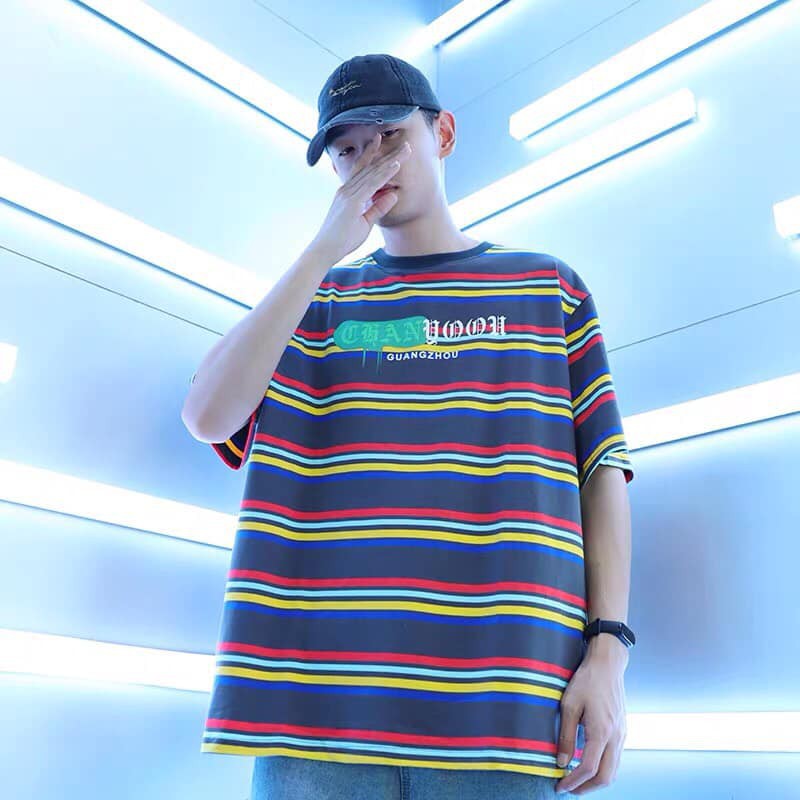 Áo thun unisex loang màu freesize giao ngẫu nhiên.