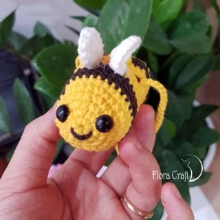Túi đựng tỏi hình ong vàng len móc thủ công handmade