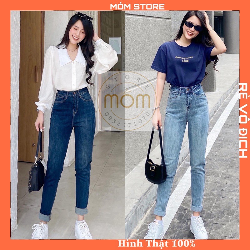 [ẢNH THẬT 100% ]Quần Momjeans Lưng Cao VNXK XUẤT XỊN