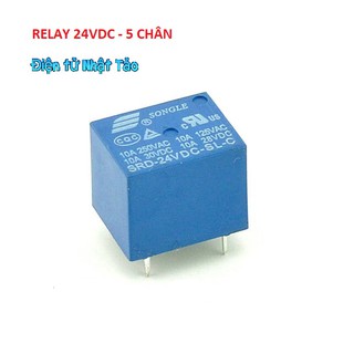 MỘT CẶP RELAY 24V 5 CHÂN SRD-24VDC-SL-C
