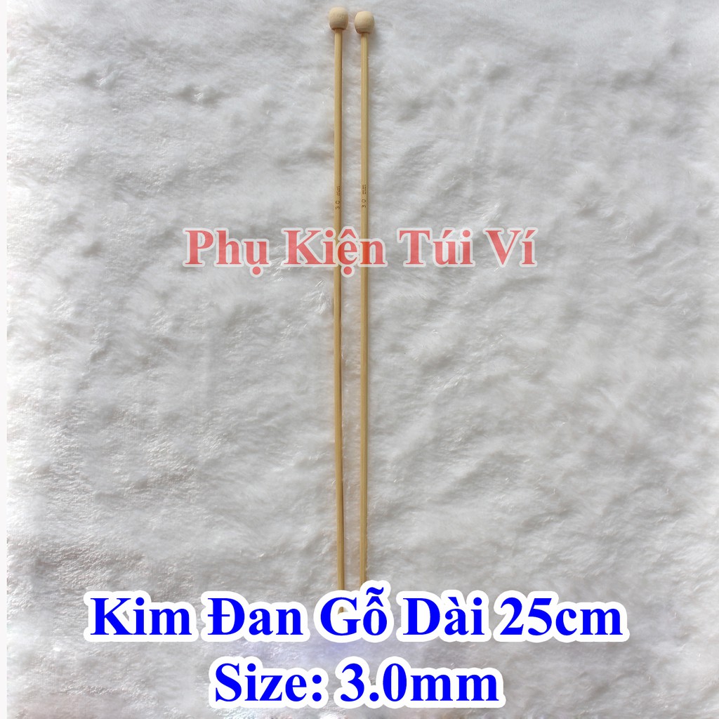 Kim đan len gỗ 25cm