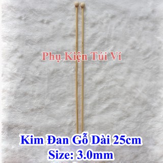 Kim đan len gỗ 25cm