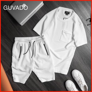 Bộ quần áo cộc tay cho nam, chất liệu vải Thun Cotton mặc mùa hè nhẹ mát - GUVADO BH23