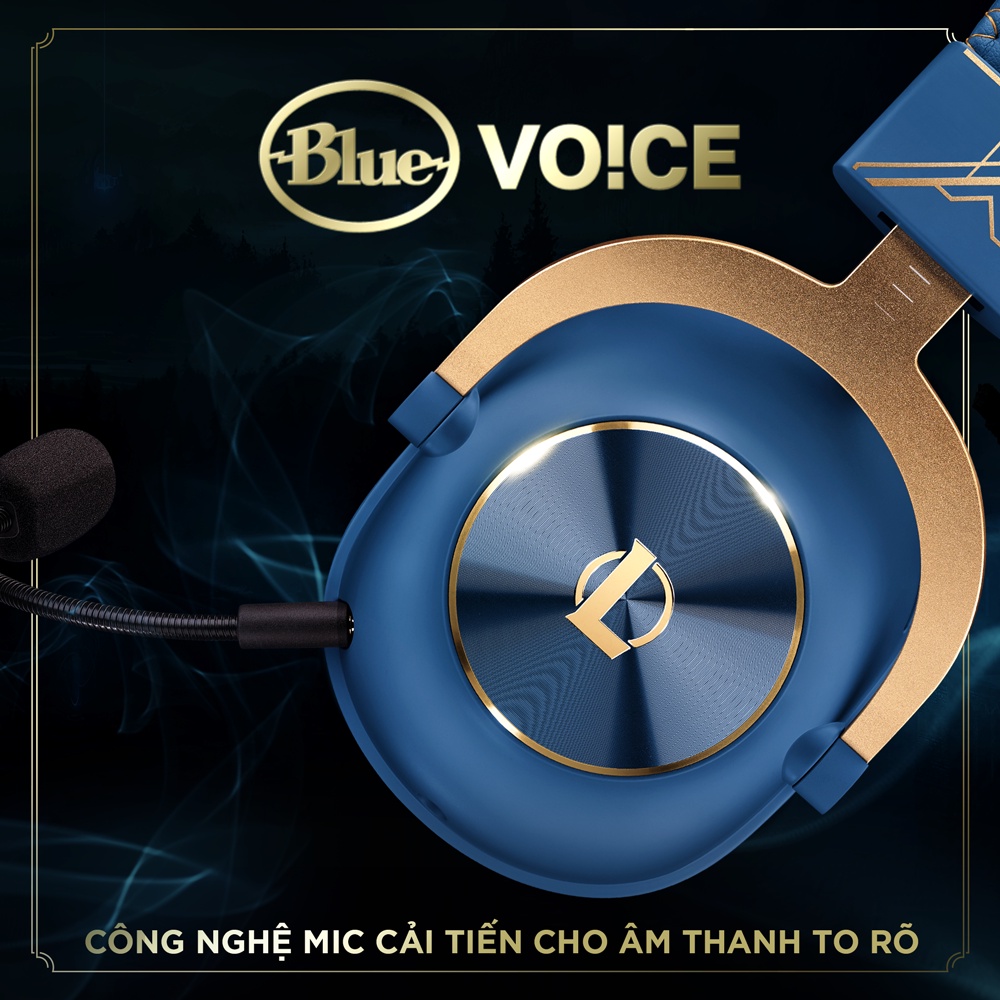 Tai nghe game Logitech G Pro X LOL League of Legends - Mic Blue Voice, âm thanh vòm