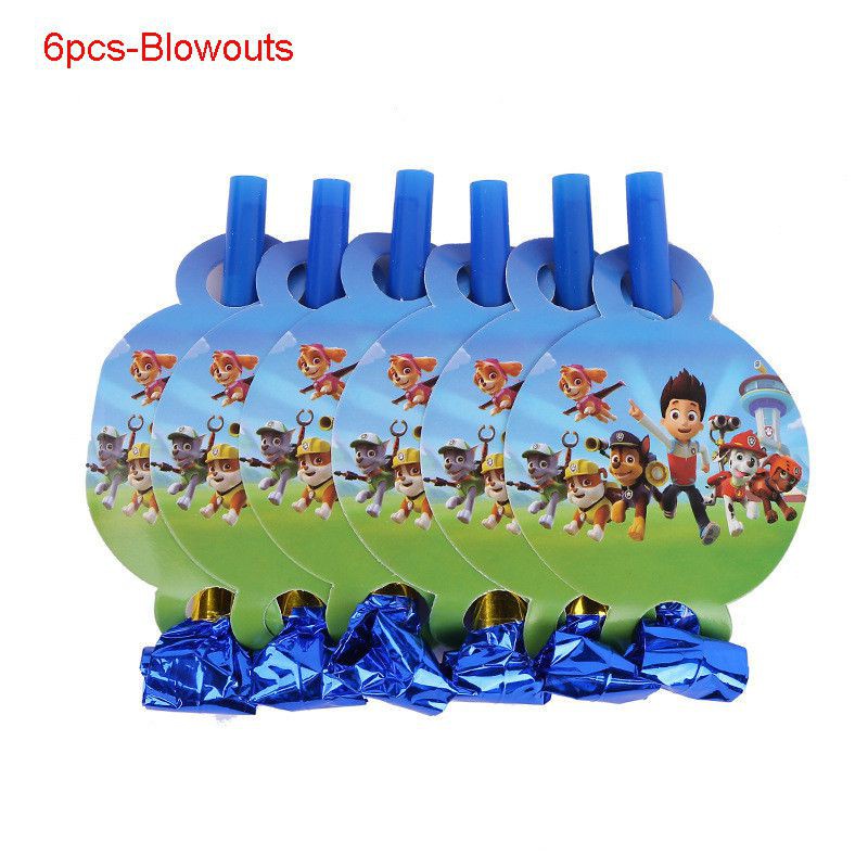 Sẵn Sàng Hàng!!! Phụ Kiện Trang Trí Tiệc Sinh Nhật Chủ Đề Paw Patrol Cho Bé