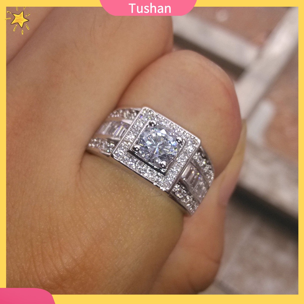 Nhẫn đính đá thiết kế thời trang dành cho nam