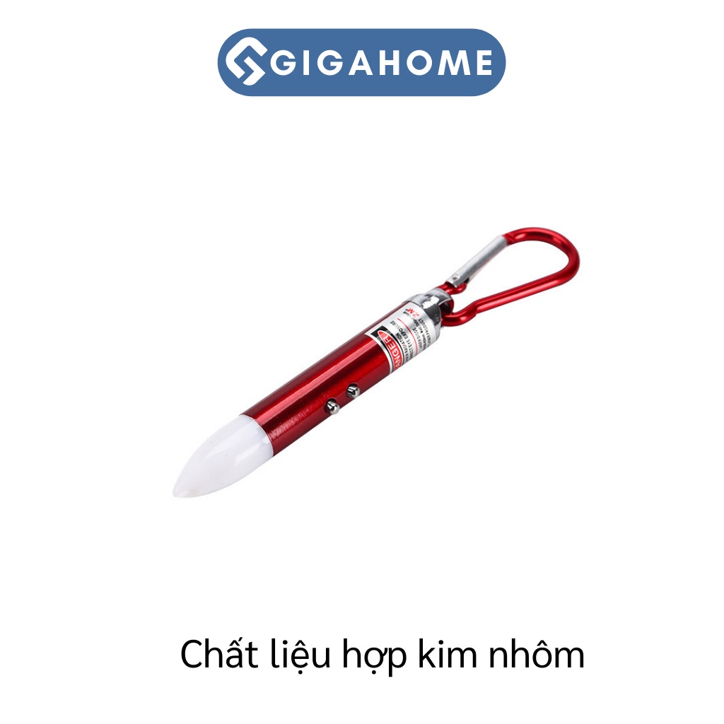 Móc Khóa Đèn Pin 3in1 GIGAHOME Soi Tiền Giả, Laser Đa Năng 8903