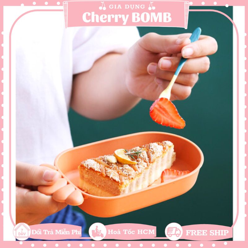 Đĩa Hình Cà Rốt Bằng Nhựa Lúa Mạch An Toàn Dày Dặn Đựng Thức Ăn