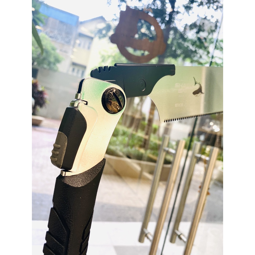 Cưa gỗ Takagi Shark Saw Foldable KATABA 265mm - Loại Gấp | Bước Răng Cưa Nhỏ, Thép SK-85, Cán Bọc Su Mềm, Lưỡi Thay Thế
