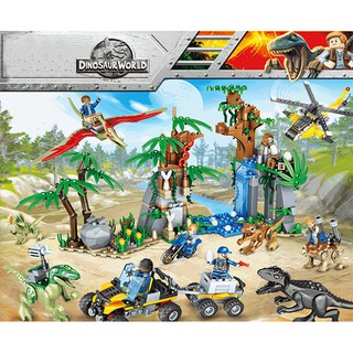Bộ lắp ráp cuộc chiến khủng long Tyrannosaurus Jurassic - đồ chơi lắp ráp bé trai