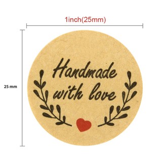 Sticker dán Handmade with love